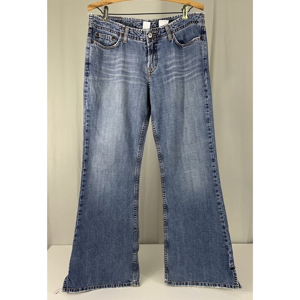 VTG Lucky Brand Dungarees Gene Montesano Jeans Sz 8/29 USA Low Rise Bootcut Y2K